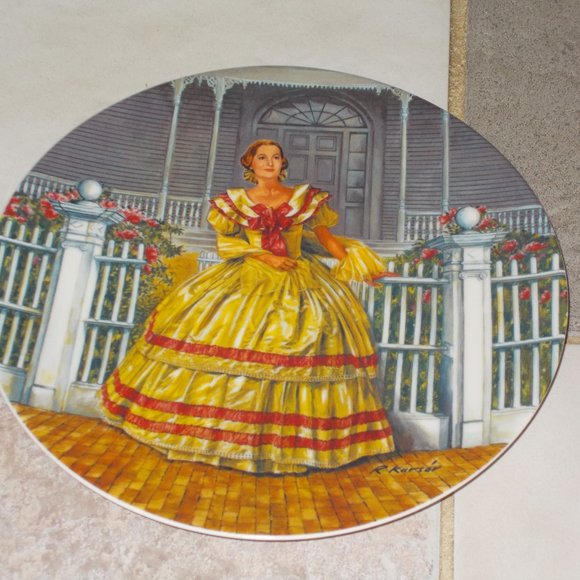 Vintage "Melanie" Gone With The Wind plate, Numbered 11729 - Picture 3 of 5